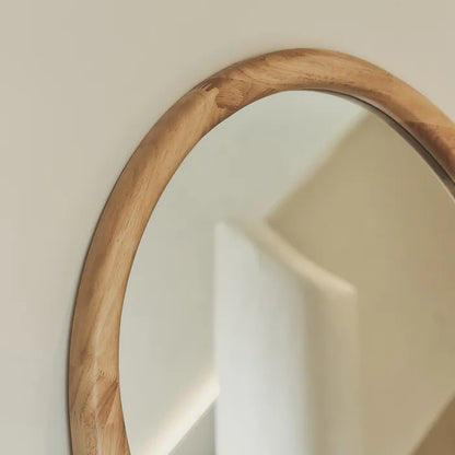 Cambre - Grand miroir irrégulier en bois clair pleine longueur 170 cm x 85 cm