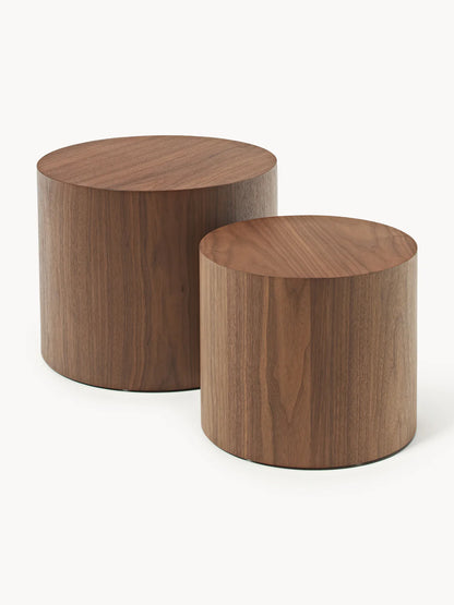 Tables basses en bois Dan, 2 pièces