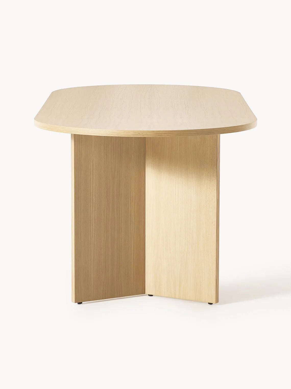 Table ovale en bois Toni, 200 x 90 cm