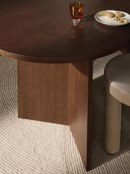 Table ovale en bois Toni, 200 x 90 cm