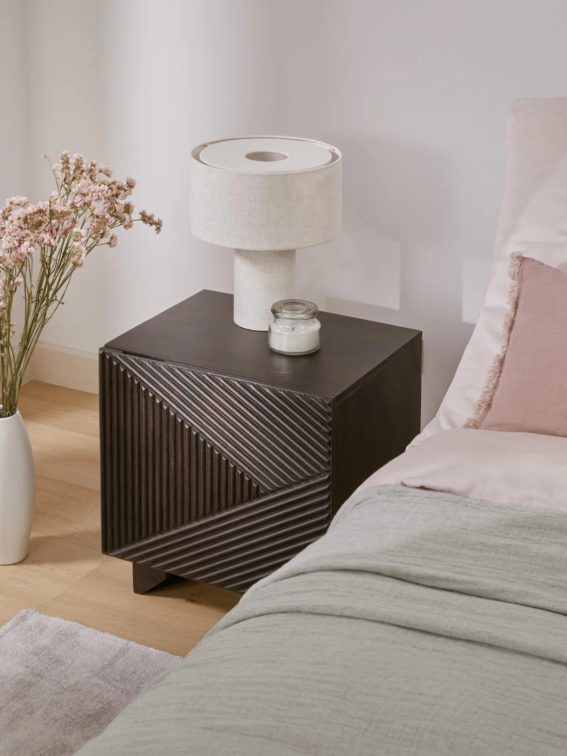 Table de chevet en manguier Louis