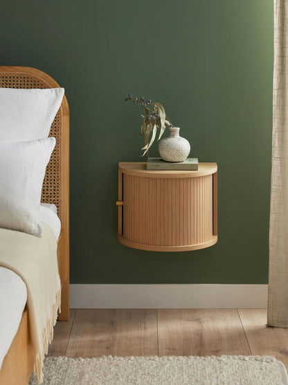Table de chevet murale cannelée Calary