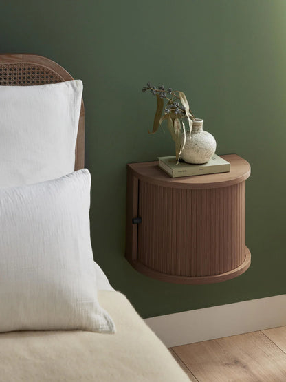 Table de chevet murale cannelée Calary
