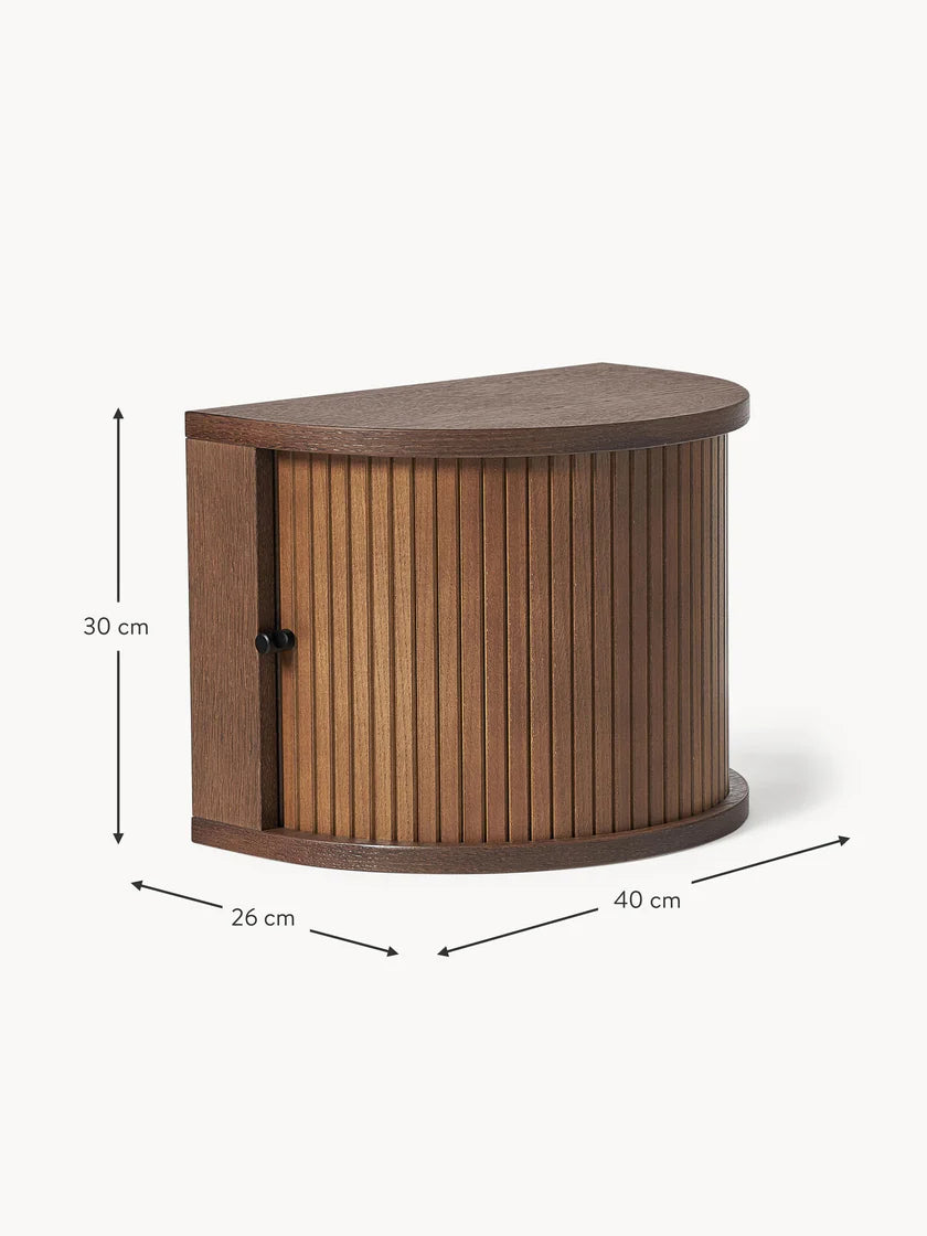 Table de chevet murale cannelée Calary