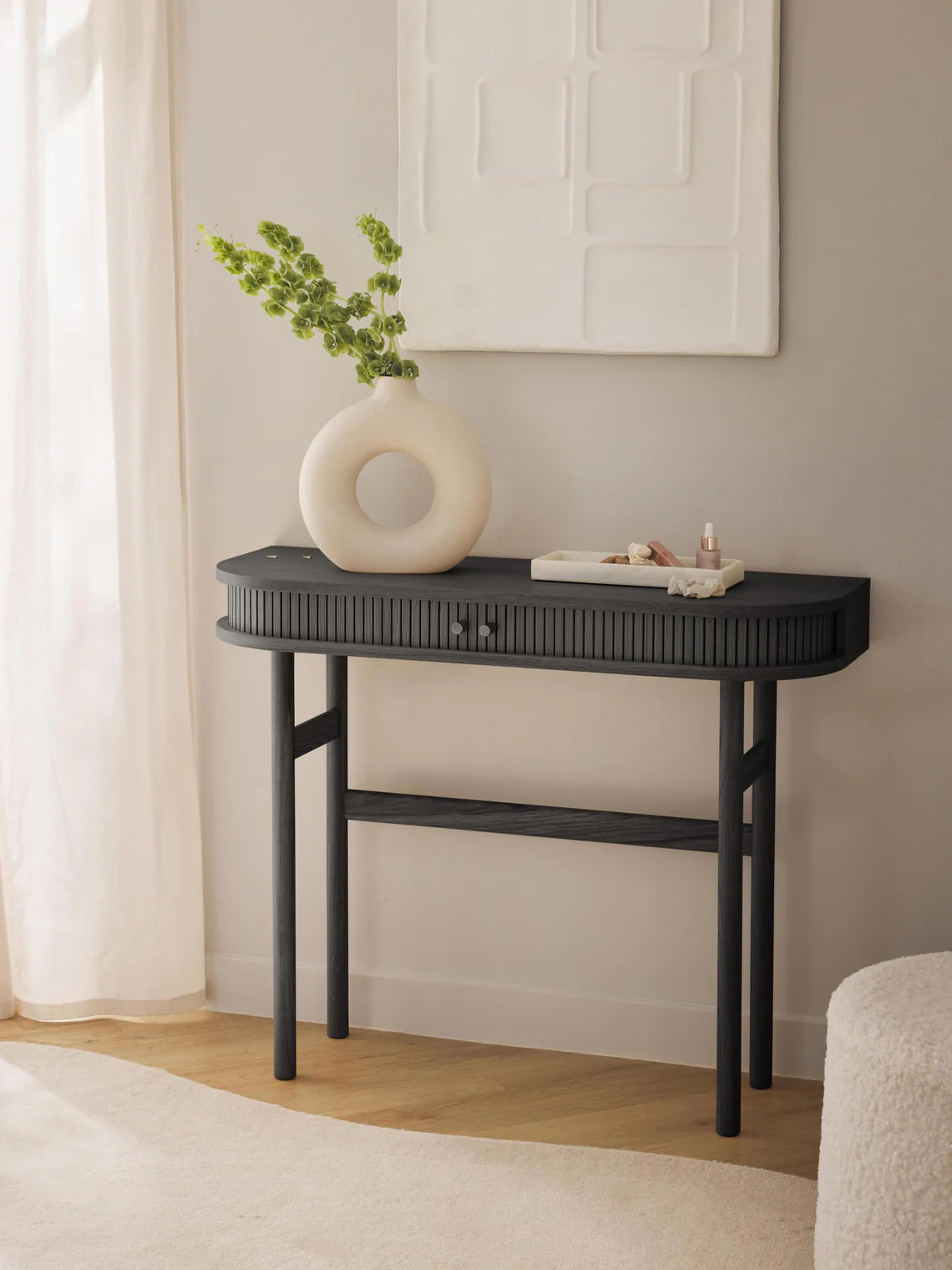 Console à façade cannelée Calary