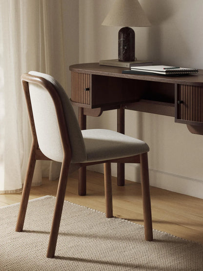 Chaise rembourrée en bois Julie