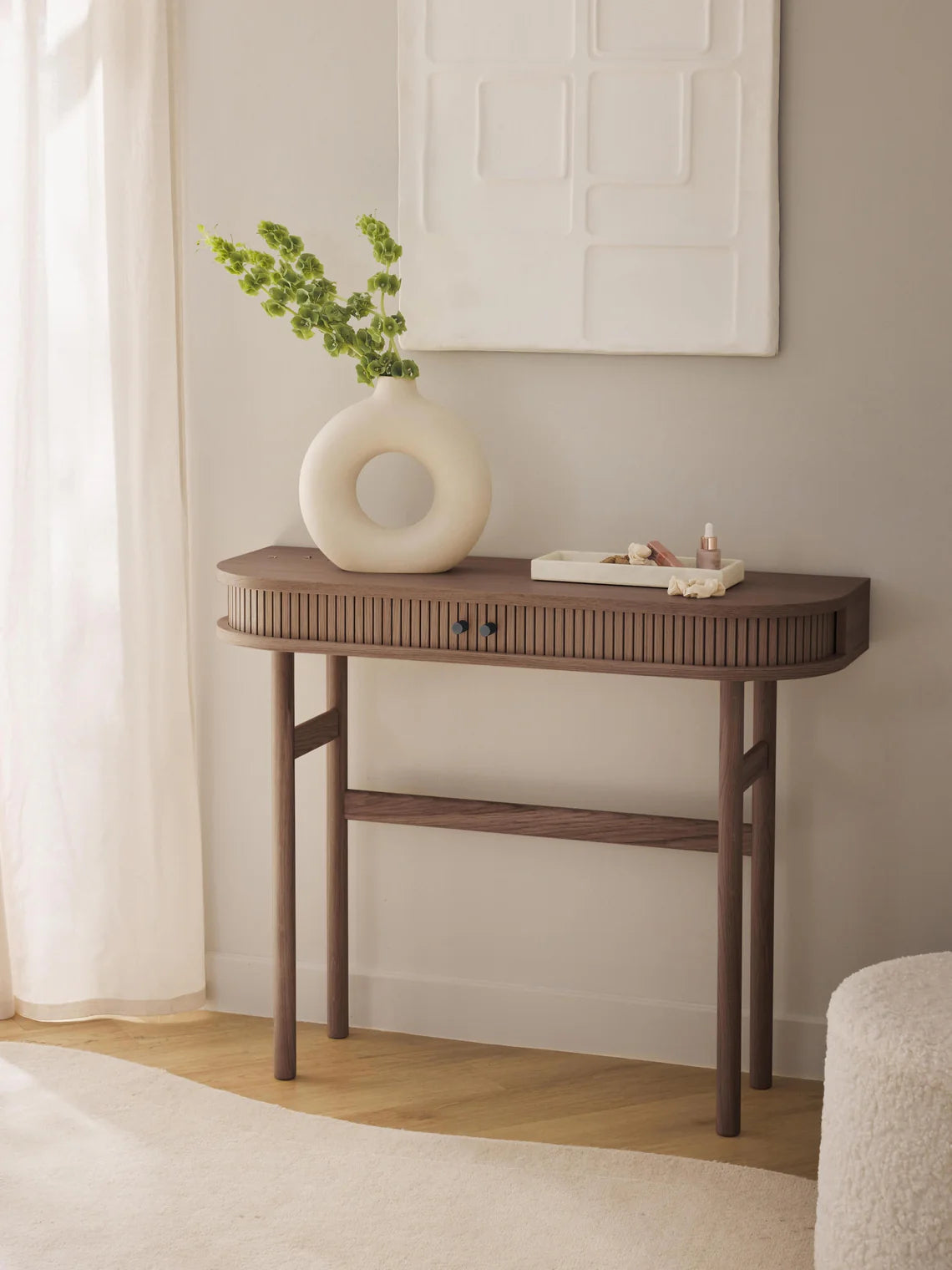 Console à façade cannelée Calary