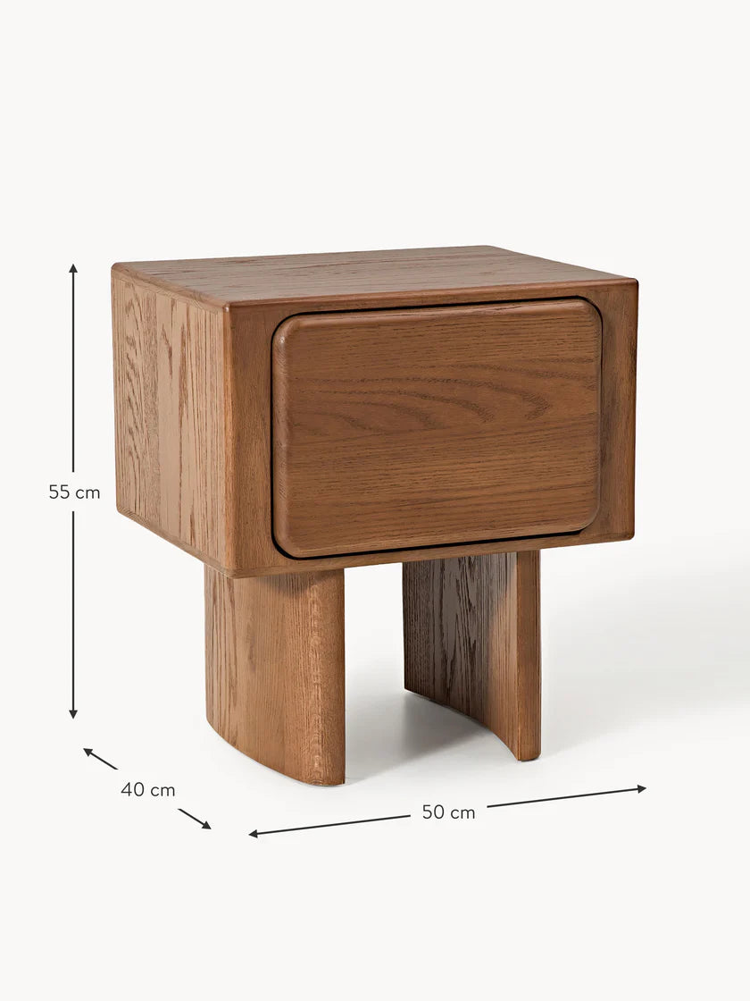 Table de chevet en chêne Chandler