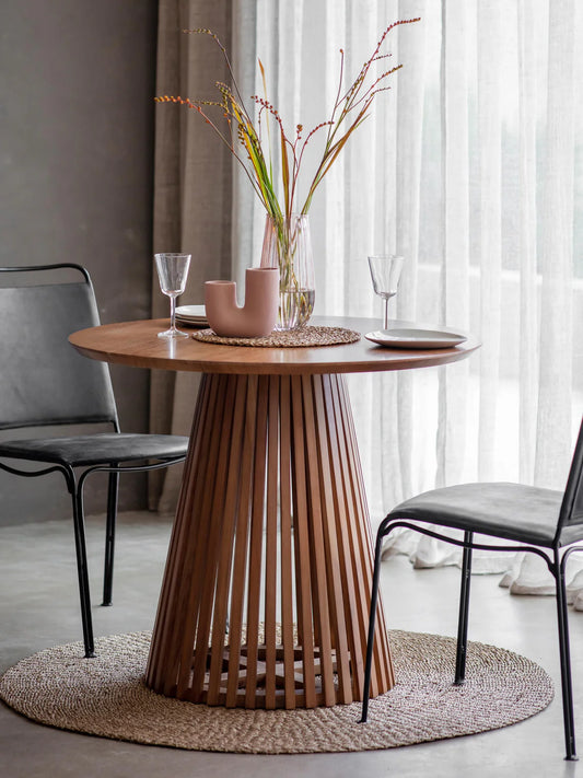 Table ronde en bois Brookland, Ø 90 cm