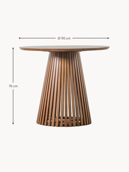 Table ronde en bois Brookland, Ø 90 cm