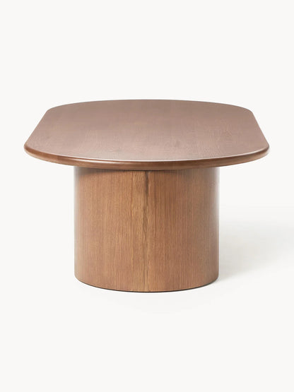 Table basse ovale en chêne Didi