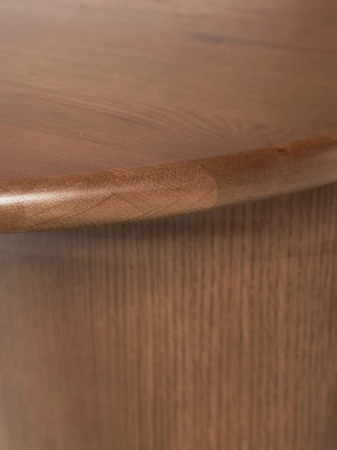 Table basse ovale en chêne Didi