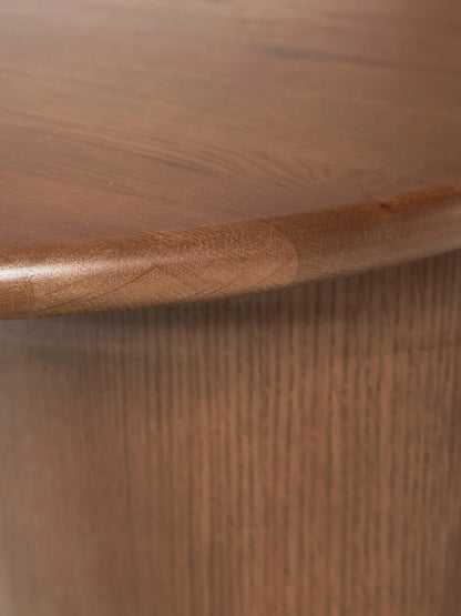 Table basse ovale en chêne Didi