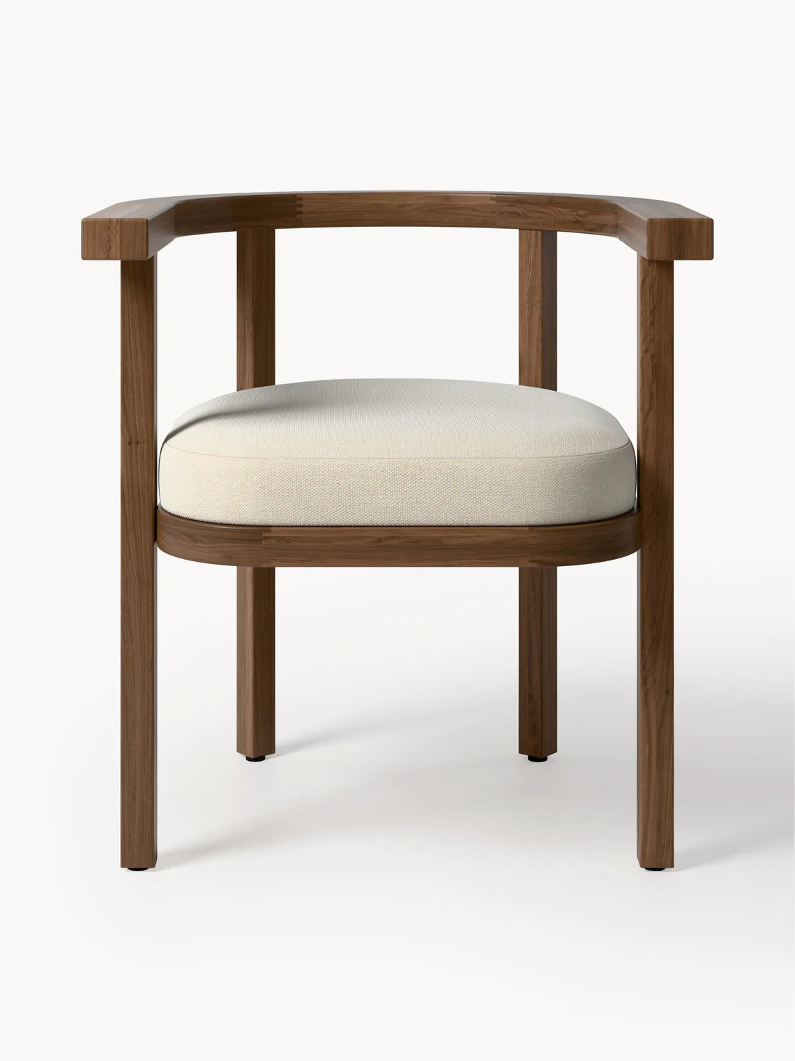 Chaise de jardin en bois d'acacia avec coussin d'assise Matheus