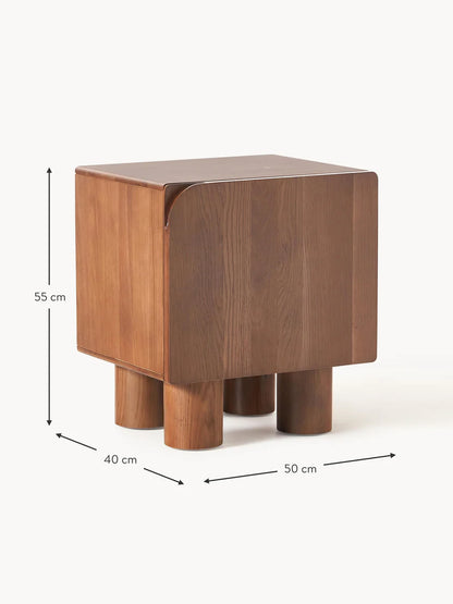Table de chevet en bois massif hêtre