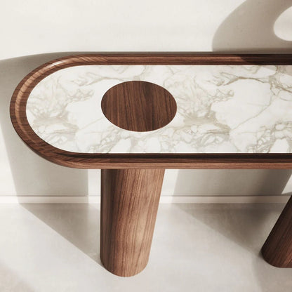 Cansol en bois massif avec céramique