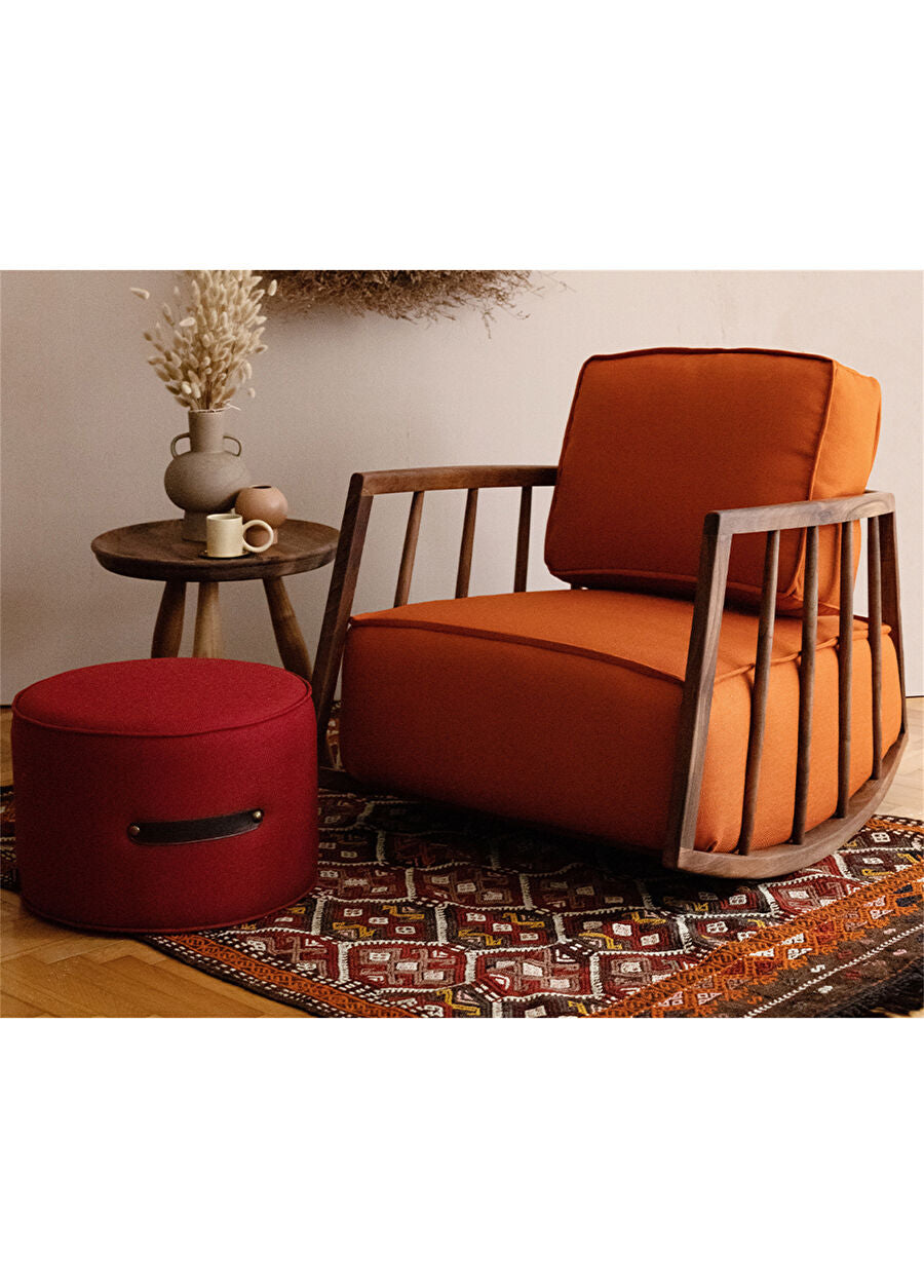 Chaise à bascule en bois massif